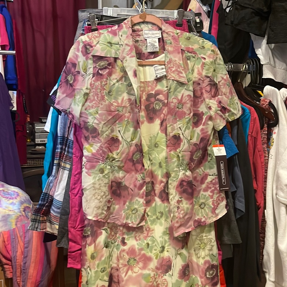 Karin Stevens Floral 2pc Dress